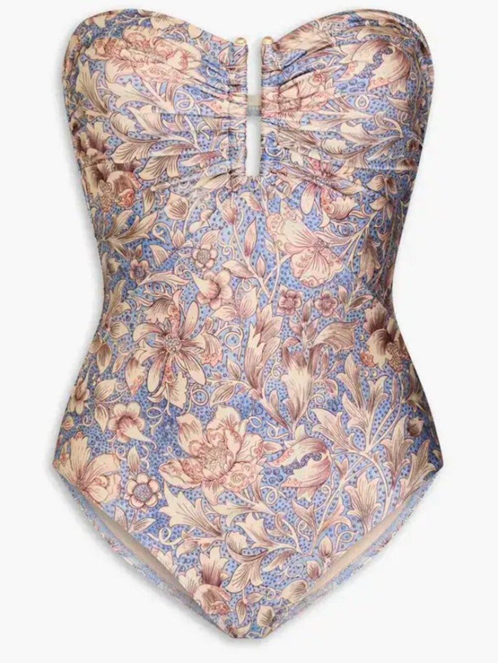 Zimmermann Chintz Bandeau Swimsuit